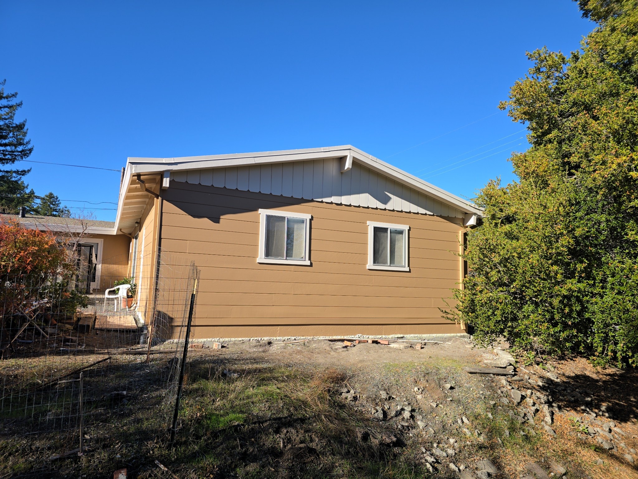Butterscotch House — Side Exterior — After