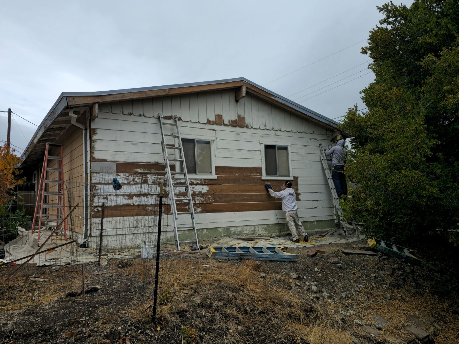 Butterscotch House — Side Exterior — Before