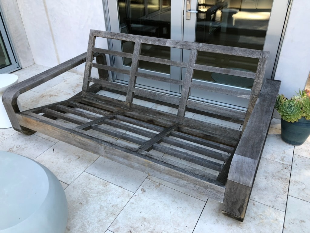 Teak Furniture Restoration — Before
