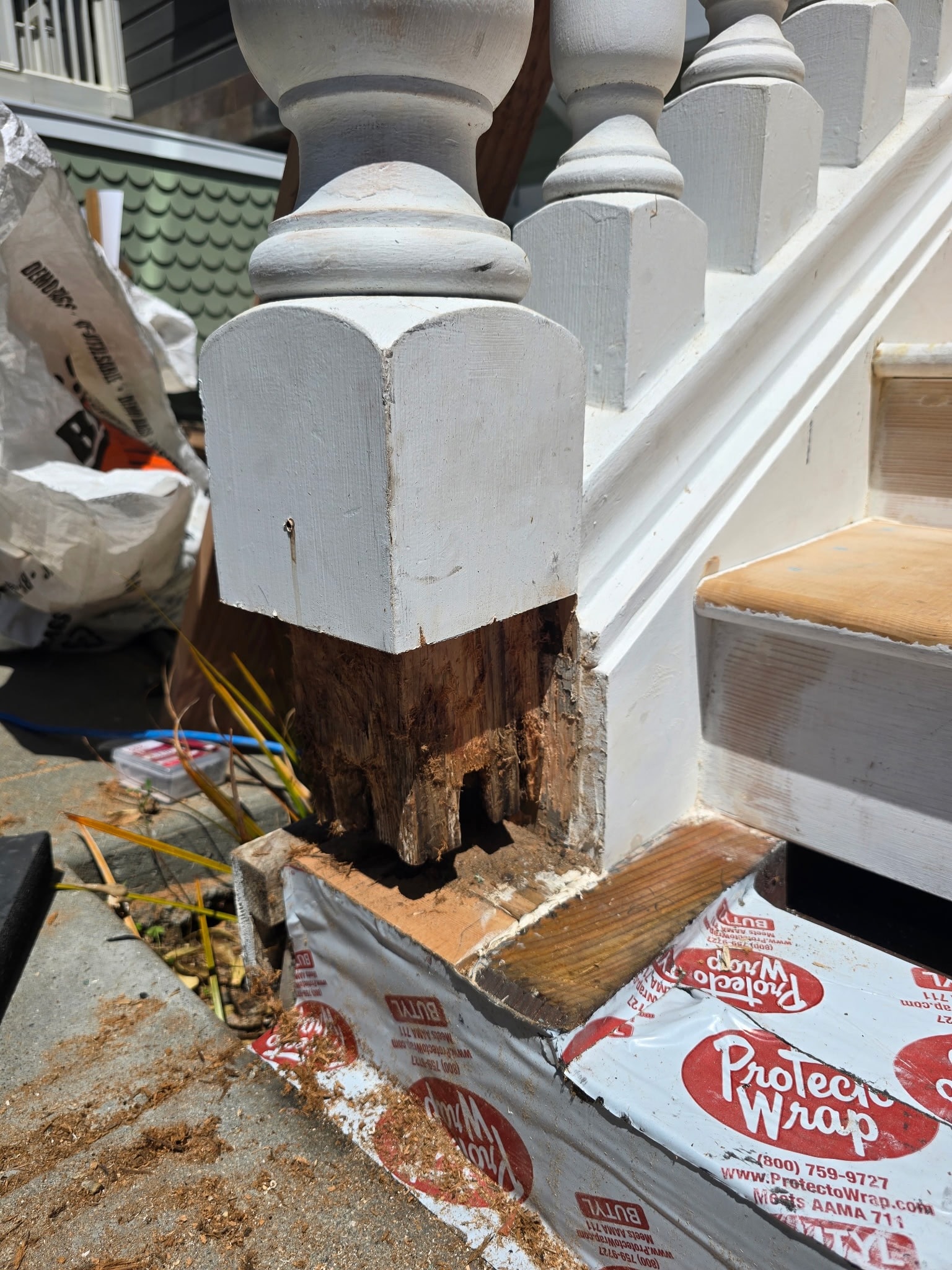 Castro Stairs — Dry Rot Damage
